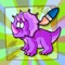 Have fun with My Dino Coloring Book, the free painting game application for your kids