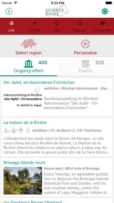 How to cancel & delete ScienceGuide – Explore science in Switzerland from iphone & ipad 1