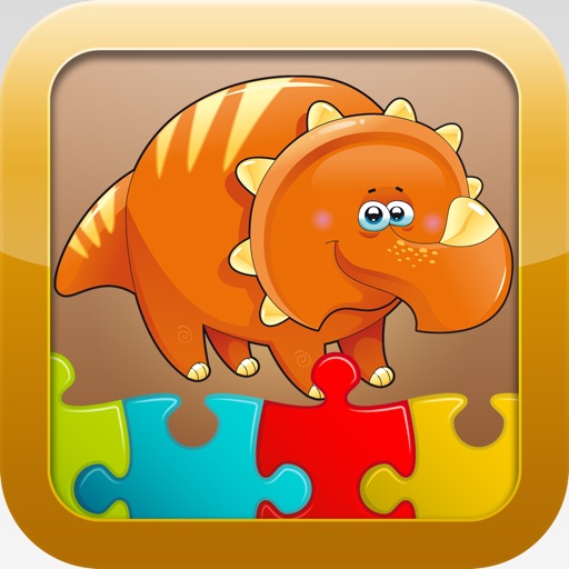 Dinosaur Games for kids - Cute Dino Train Jigsaw Puzzles for Preschool and Toddlers Icon