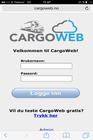 CargoWeb screenshot 2