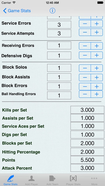 Volleyball Player Game Stats Tracker & Notebook