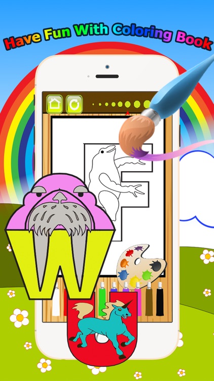 Animals Alphabet Coloring Book Grade 1-6: ABC coloring pages learning games free for kids and toddlers screenshot-3