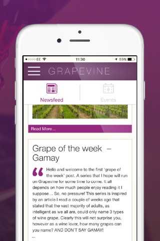 Grapevine - Wine Articles & Events Tailored to you screenshot 3