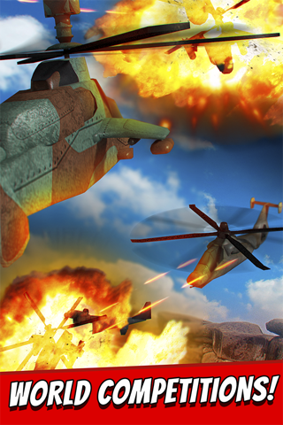 Helicopter Gunship Battle Flight Simulator Game 3D Free screenshot 2