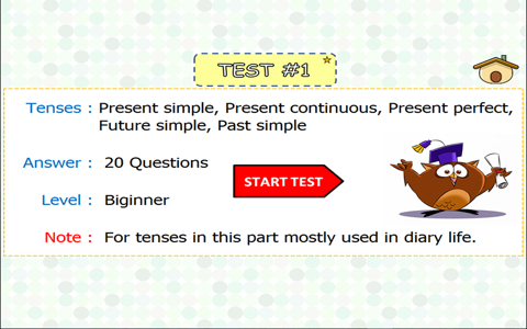 Tenses workout English grammar checker test in use screenshot 4