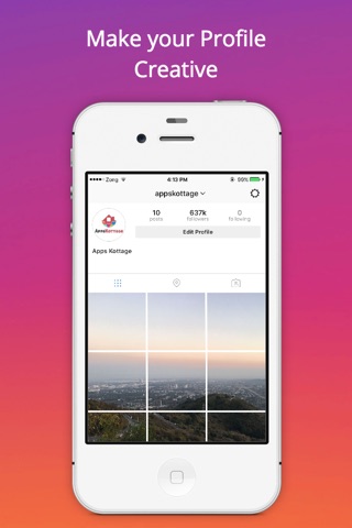 Insta Picprofile - Make your IG Profile Unique With Insta Grid for instagram screenshot 3