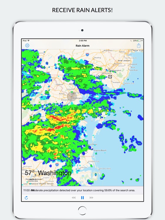 Rain Alarm XL - Rain Alerts and Live Doppler Radar Images