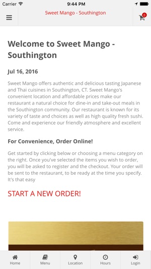 Sweet Mango - Southington Online Orderin