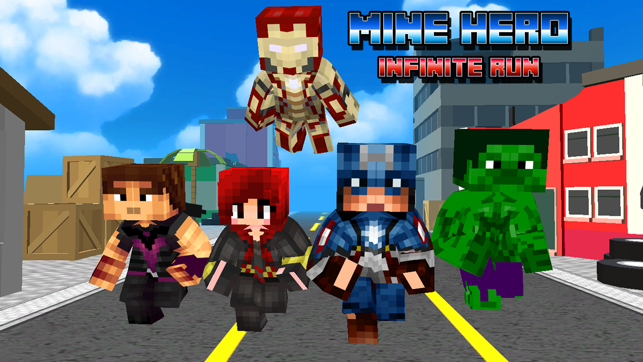 Super-Hero Blocky Craft Avenger Run 3D(圖1)-速報App