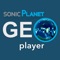 The GEO Player is a location based soundspace player featuring the 3D sonic augmented reality technology of sonicPlanet