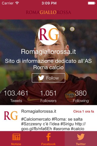 Romagiallorossa.it News screenshot 2