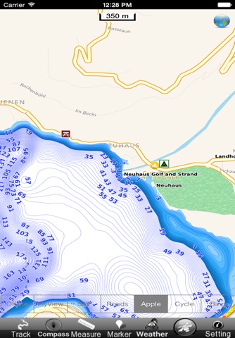 Thunersee und Brienzersee HD - GPS Navi Karte für bootfahren angeln und segeln screenshot 4