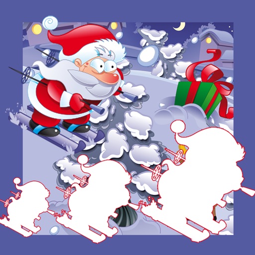 Baby & Kids Christ-mas Education-al Learn-ing Game: Sort-ing Santa & Snow-Man By Size Icon