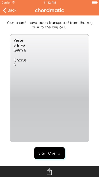 chordmatic - chord transposer to transpose chords on your phone! screenshot-3