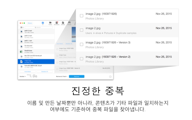 Duplicate Finder - 파일 정리 앱스토어 스크린샷