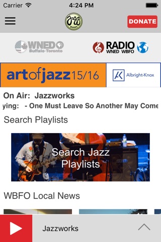 JazzWorks Public Radio App screenshot 2