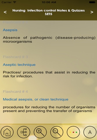 Nursing: Infection Control Test Bank & Exam Review App - 1400 Flashcards Study Notes - Terms, Concepts & Quiz screenshot 3