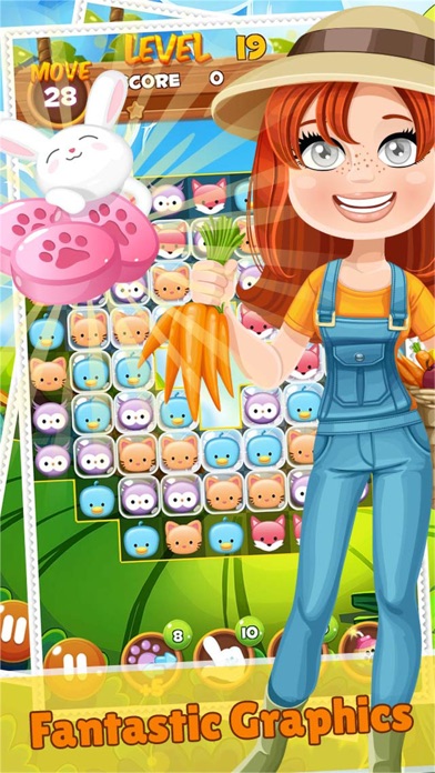 HAPPY FARM CRUSH FOREST CHALLENGE - ADDICTIVE SWAP MATCH 3 ANIMALS FUN PUZZLES GAMES FREE 1.2 IOS GAME GIẢI TRÍ HAPPY FARM CRUSH FOREST CHALLENGE - ADDICTIVE SWAP MATCH 3 ANIMALS FUN PUZZLES GAMES FREE 1.2 IOS