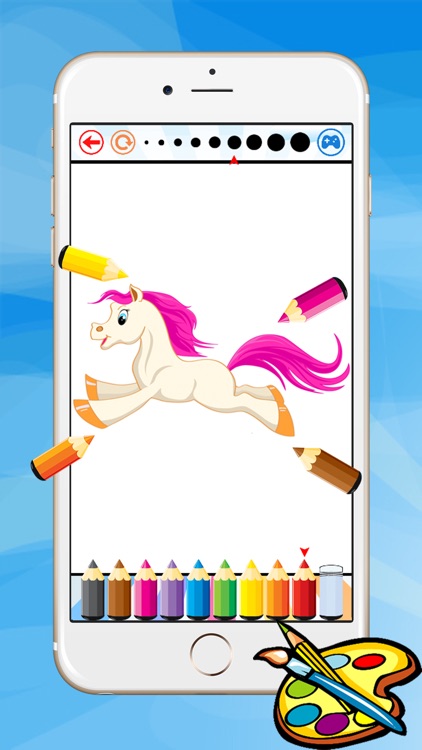 Coloring Book For Little Pony - Horse drawing for kid game screenshot-3