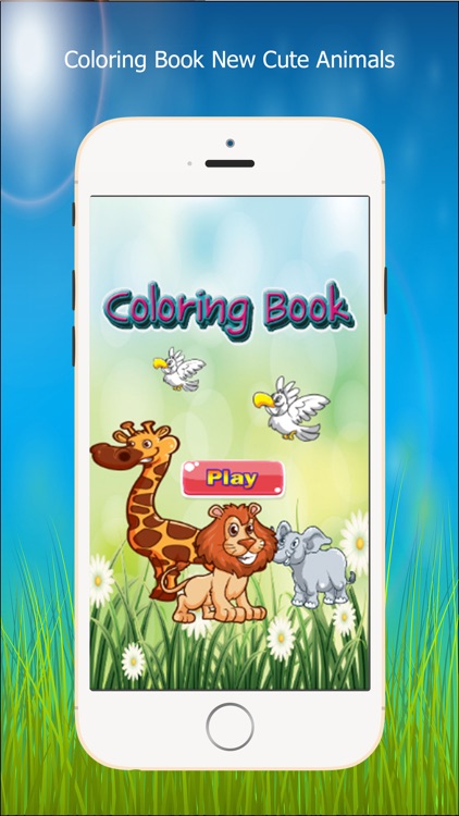 Kids Coloring Book New Cute Animals