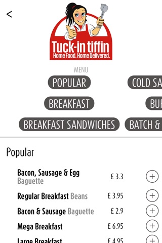 Tuck-in Tiffin Delivery screenshot 2