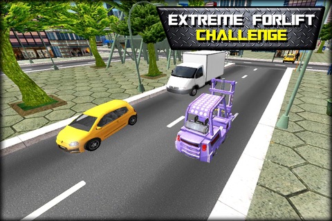 Extreme Forklift Challenge 3D - Construction Crane Driving School Game screenshot 4