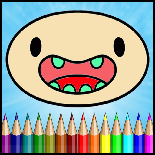 Coloring Games For Kids Paint Time Up Skill Icon