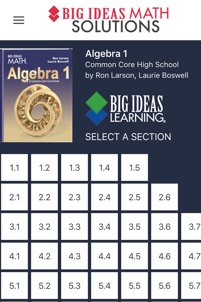 Big Ideas Math Solutions screenshot 3