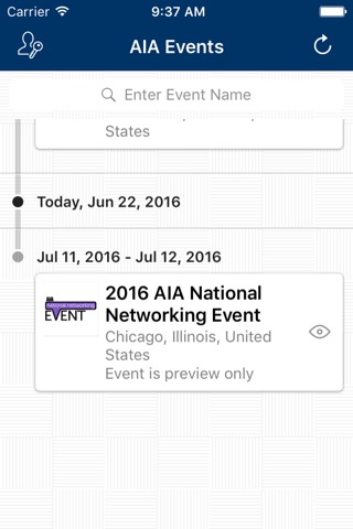 AIA Events App screenshot 2