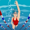 游泳冠军争夺-游泳健将前来比赛,摘得桂冠为国争光