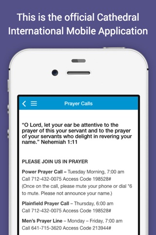 Cathedral International App screenshot 2