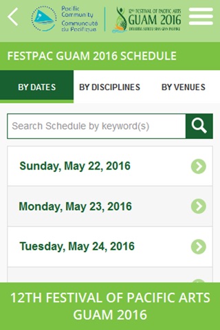 Official FestPac Guam 2016 App screenshot 4