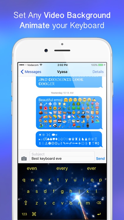 VideoKeys Pro - Set Video backgrounds, Animate and customise your keyboard screenshot-0