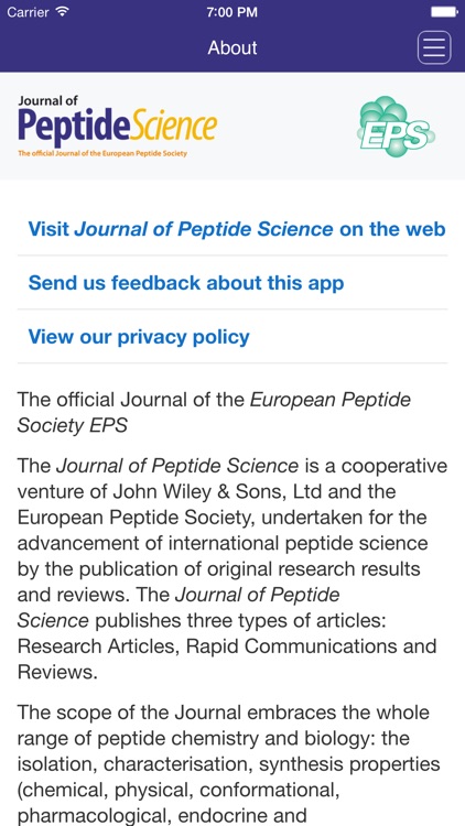 Journal of Peptide Science screenshot-2