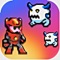 Truly Retro 8-bit styles EPIC platform action game likes playing on TV or Console but now is built-in your pocket/mobile device