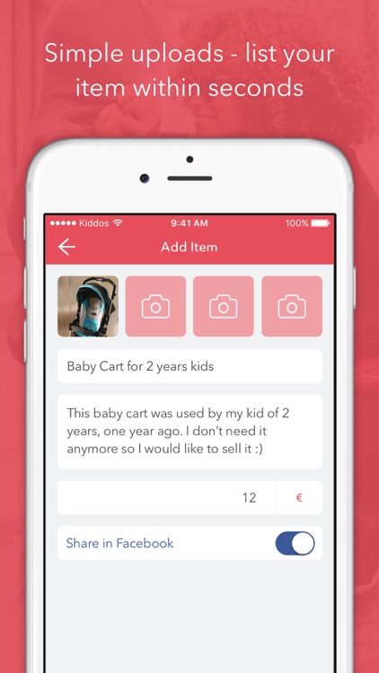 Kiddos - Sell and buy items for your kids