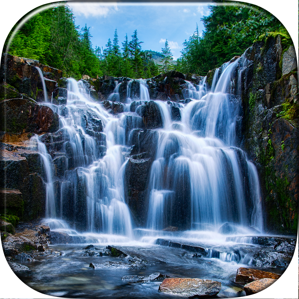 美しい自然の背景とロック画面の画像 滝は 無料の壁紙 Iphoneアプリ Applion