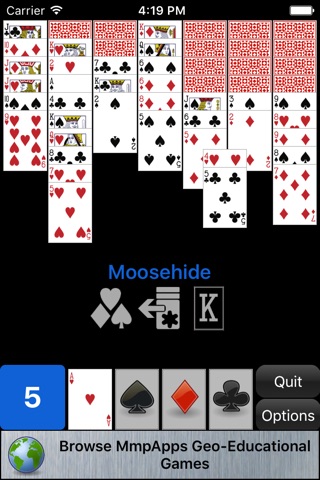 Moosehide Solitaire screenshot 3