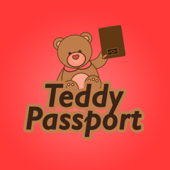 Pasaporte Ose De Peluche / Tarjeta de Identificación Viajes de viaje con los sellos del país y ciudad