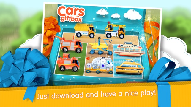 Cars in gift box