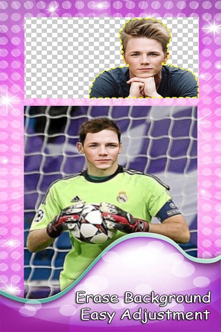 Photo Face Changer HD For UEFA Euro 2016 - Adjust your Face with Soccer Hero players screenshot 3