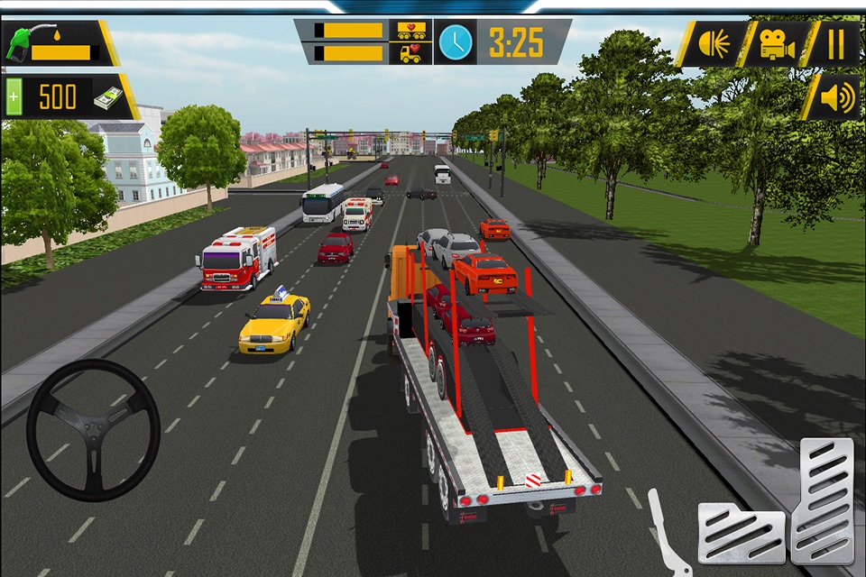 Ultimate Big Truck Car Transport Trailer Simulator screenshot 4
