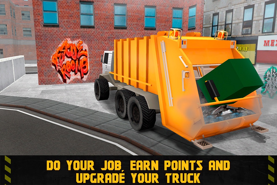 City Garbage Truck Driving Simulator 3D screenshot 3