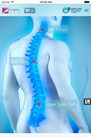Avazo - Buy Online Detensor Back Pain Relief Devices screenshot 2