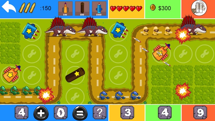 Dinosaur Math Tower Defense