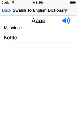 Swahili To English Dictionary screenshot 2