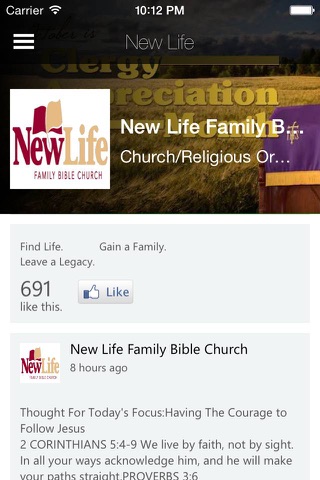 New Life Family Bible Church screenshot 2