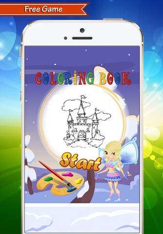 Coloring Book Princess Castle Education Game For Kids screenshot 2