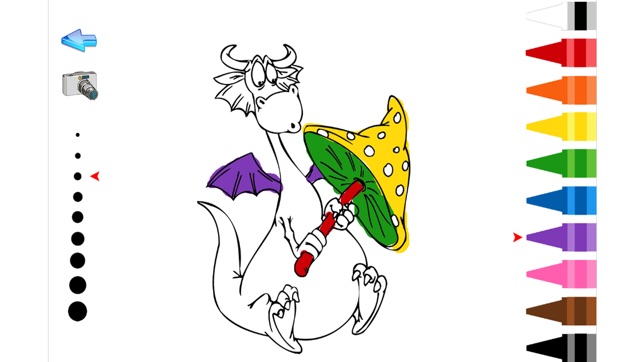 Fantasy Dragon Coloring Book for Childre