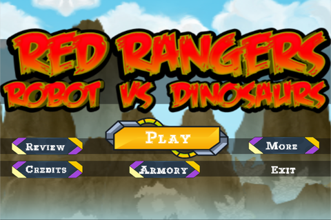 Red Rangers Robot VS Dinosaurs Fight Free Game screenshot 3